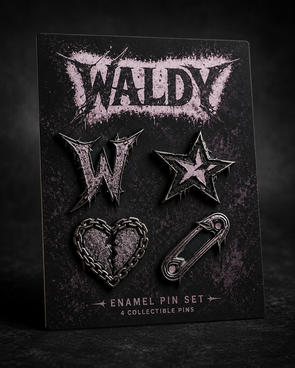 Enamel pin set
